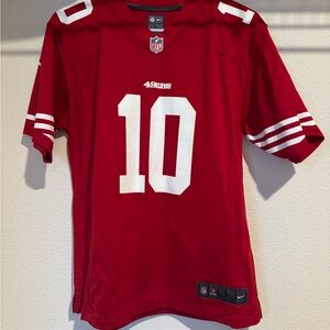 NFL 49ers Red Jersey with Black Label